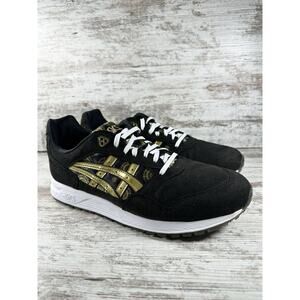 Men's ASICS Gel-Saga 'Samurai' Black/Gold Low Top Sneakers Sz 10 Athletic EUC!